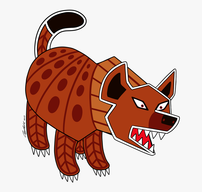When The Hyena Came - Cartoon, HD Png Download