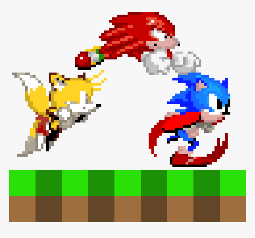Transparent Brass Knuckles Png - Sonic Y Tails Y Knuckles, Png Download