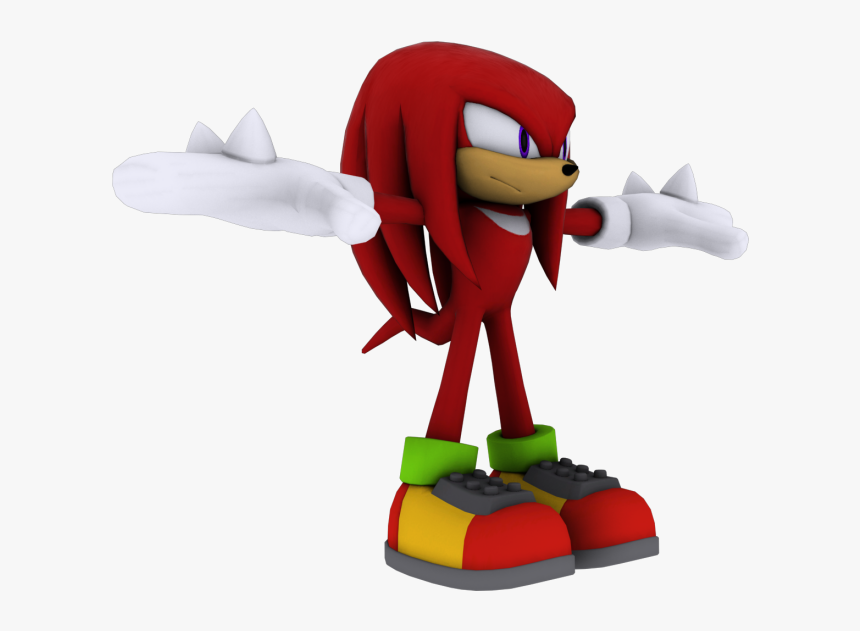 Download Zip Archive - Knuckles The Echidna Model, HD Png Download