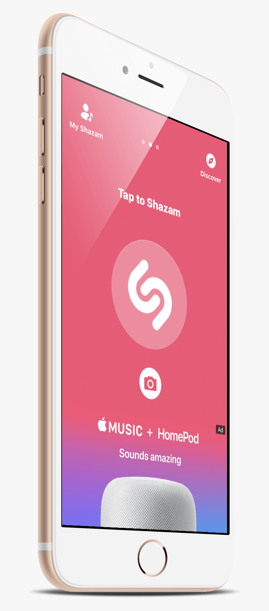 Shazam For Iphone - Smartphone, HD Png Download
