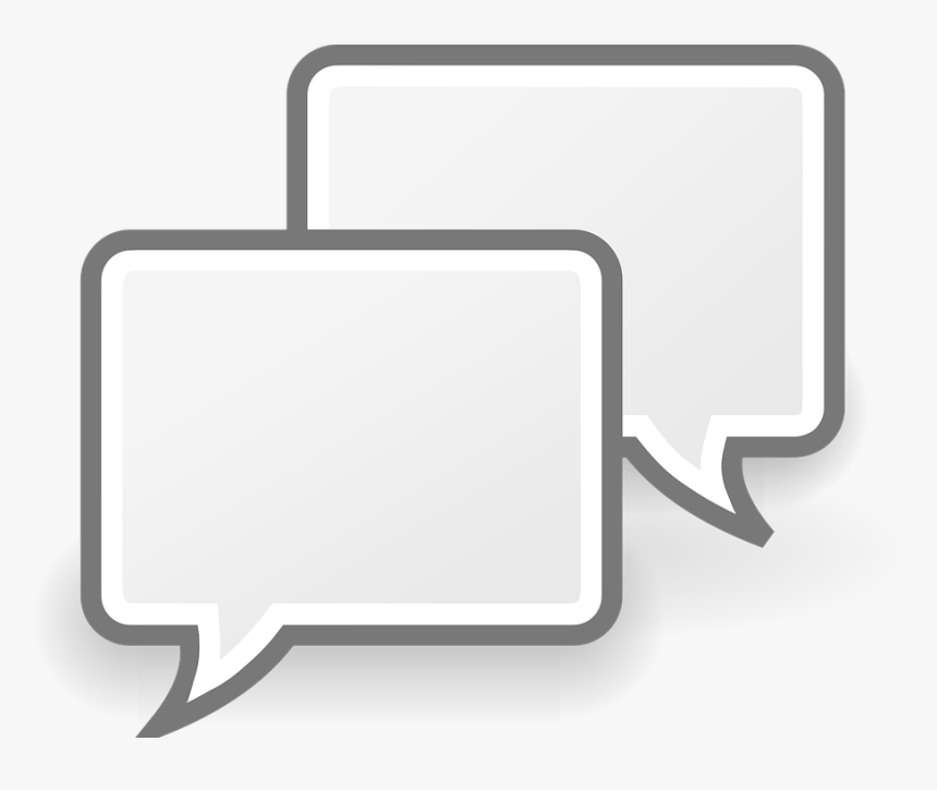 Speech Bubbles Vector - Lambang Chatting, HD Png Download