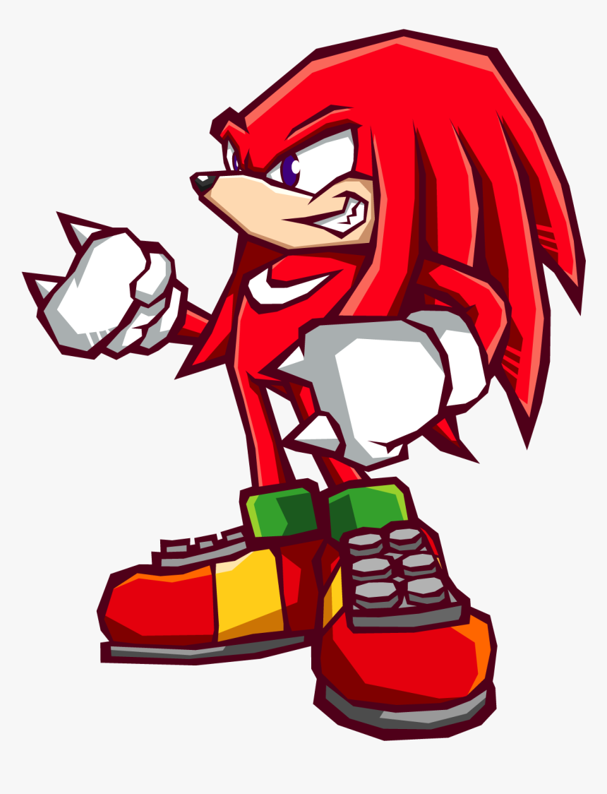 Knuckles The Echidna Sonic Battle, HD Png Download