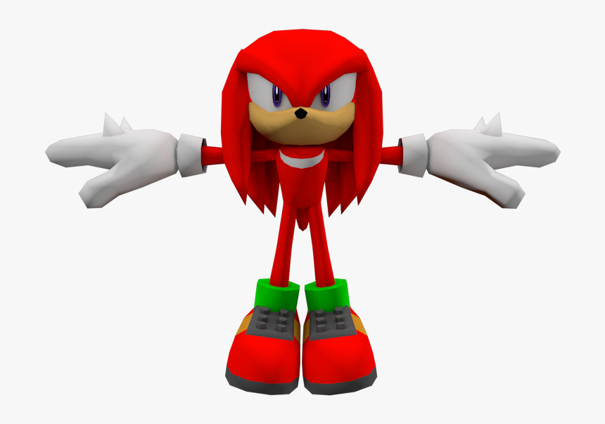 Download Zip Archive - Sonic Heroes Knuckles Model, HD Png Download