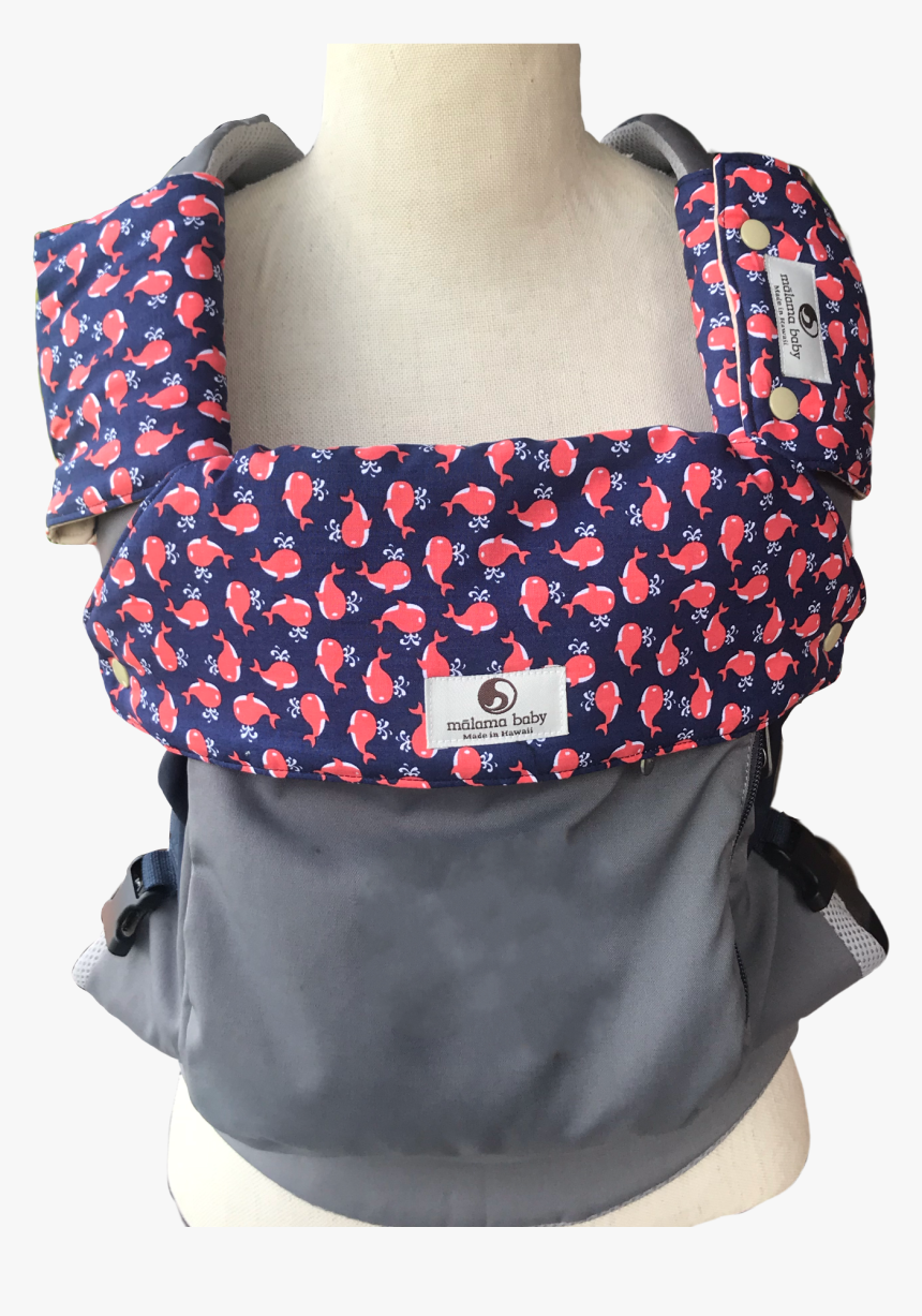 Infant Carrier Drool Pads & Bib Set Tiny Whales - Backpack, HD Png Download