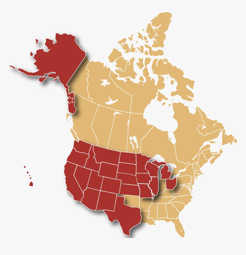 Map Of North America Png, Transparent Png