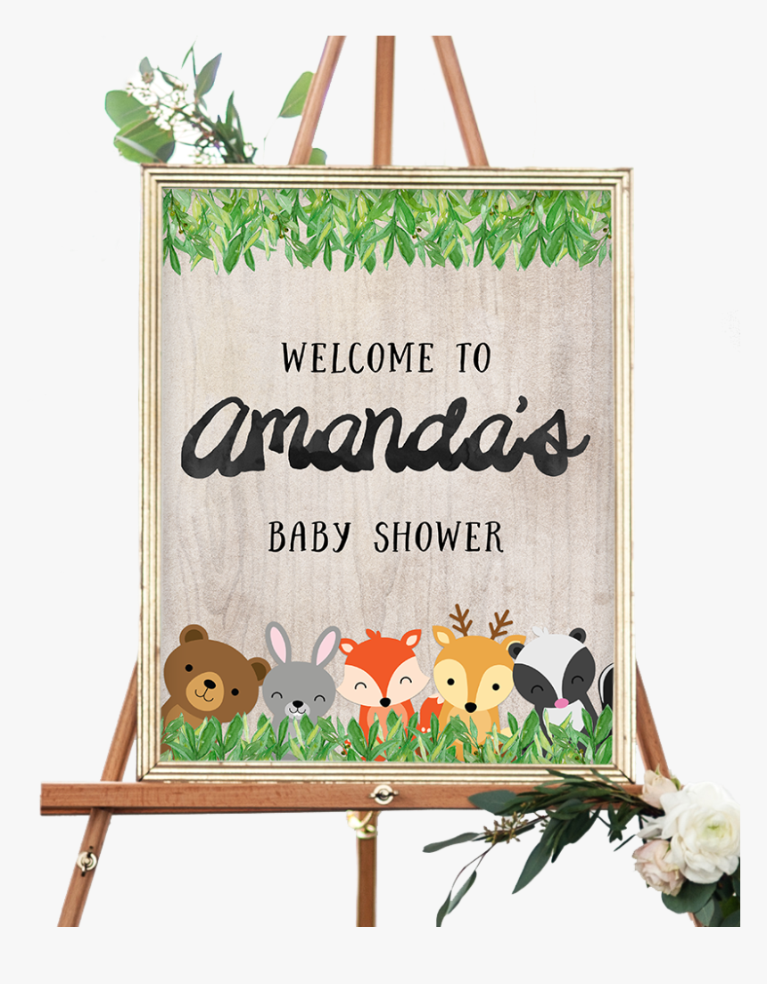 Woodland Welcome Sign - Wedding Welcomes Sign Idea, HD Png Download
