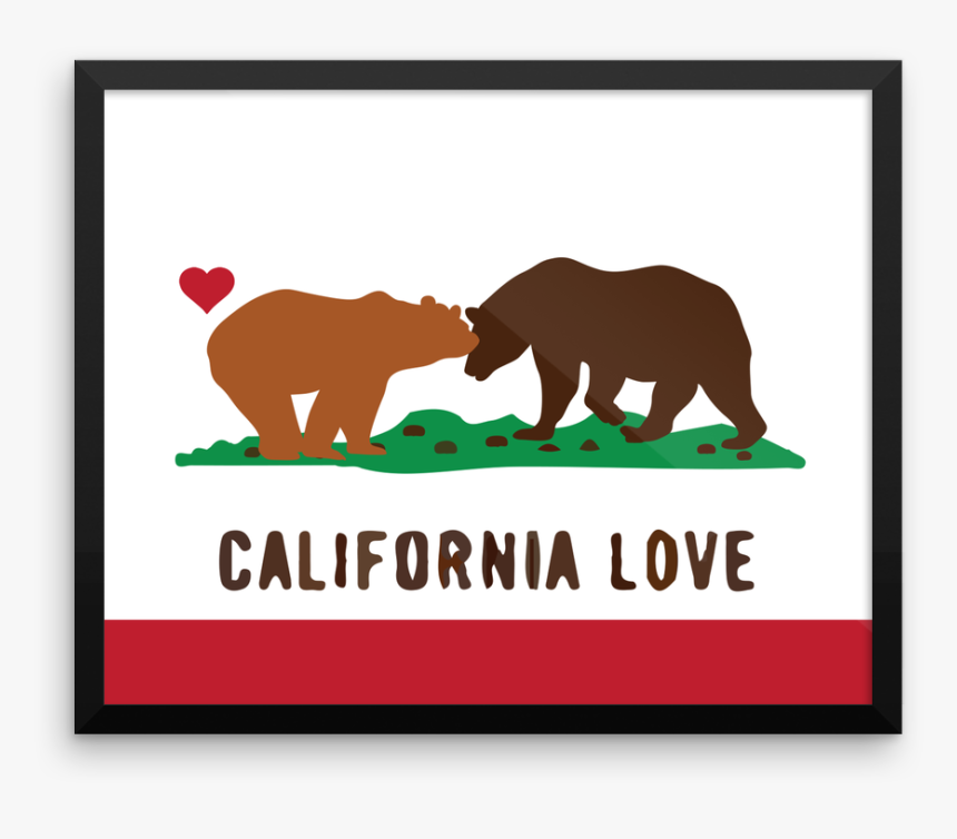 Love You California State Flag, HD Png Download