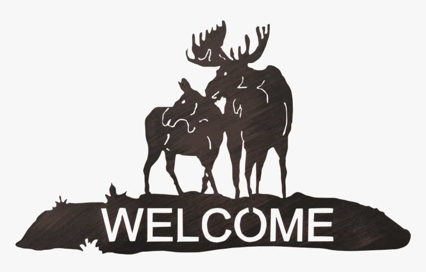 Iron Moose Welcome Sign - Coat Rack, HD Png Download