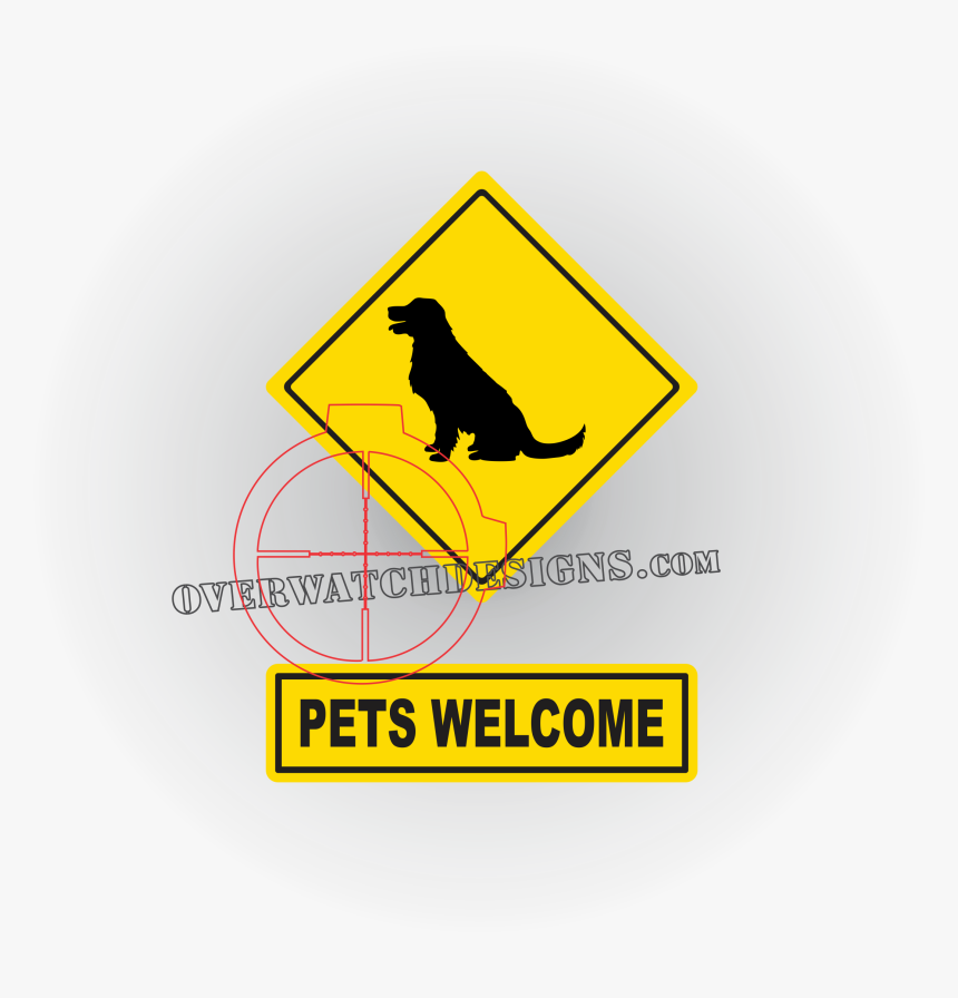 Pets Welcome Sign Decal - Sign, HD Png Download
