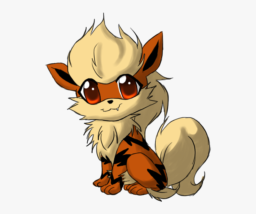 Growlithe Drawing Adorable - Cute Arcanine, HD Png Download