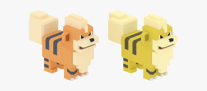 Download Zip Archive - Shiny Growlithe And Growlithe In Pokemon Quest, HD Png Download