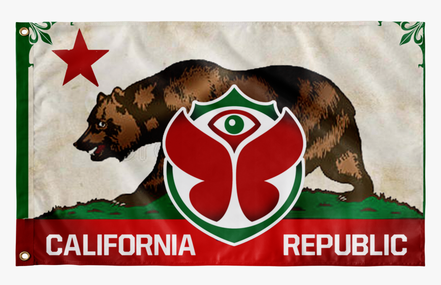 California Republic Flag For Tomorroland - California Flag Heart, HD Png Download