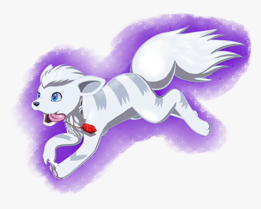 Snowcrystal The White Growlithe From The Pokemon Fanfic - Cartoon, HD Png Download