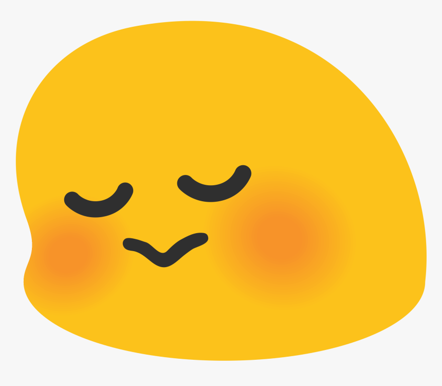 Transparent Shy Clipart - Flushed Emoji Android, HD Png Download