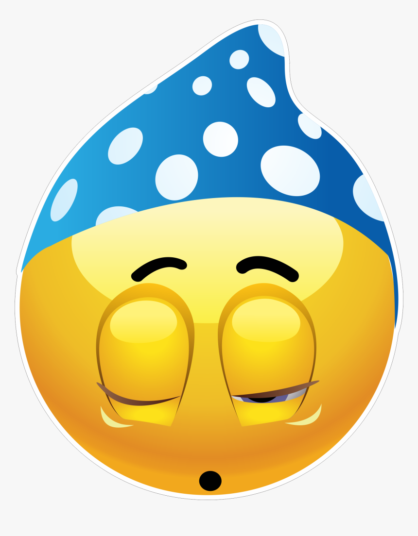Sleeping Emoji 171 Decal Sleeping Smileys, HD Png Download