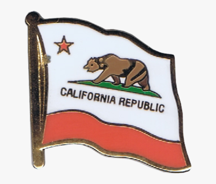 Usa California Flag Pin, Badge - Brown Bear, HD Png Download