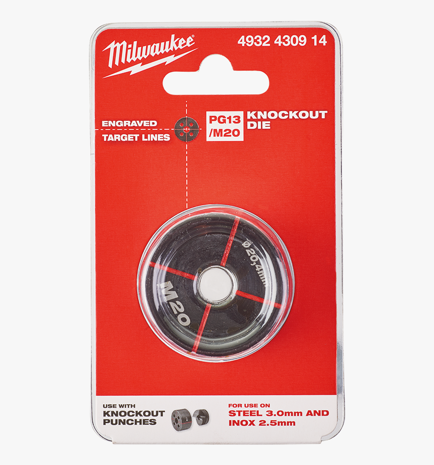 Exact™ Pg13/m20 Knockout Die - Milwaukee Tools, HD Png Download