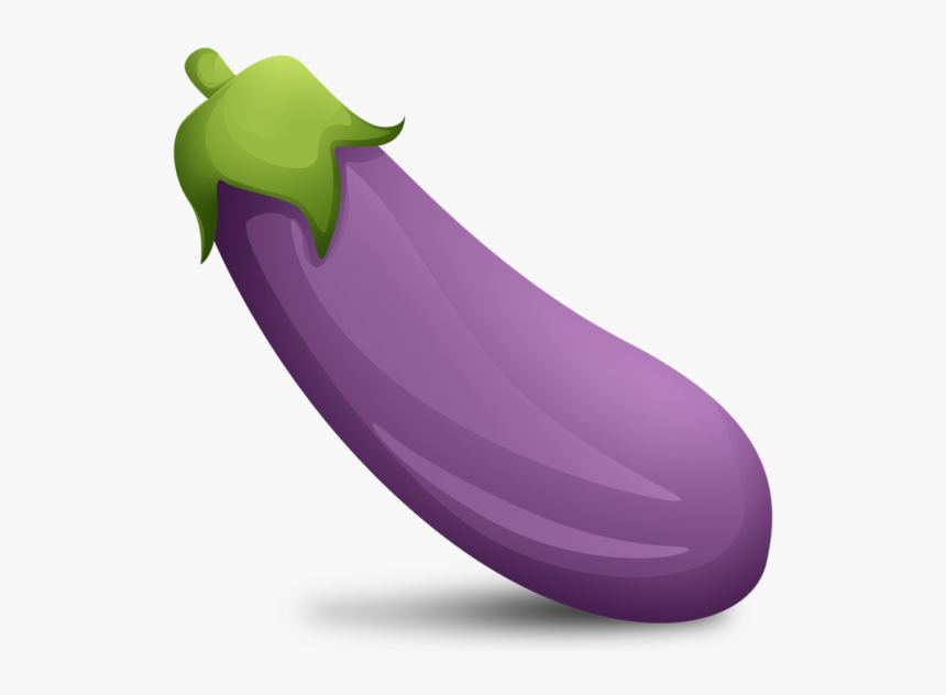 Veiny Eggplant Emoji, HD Png Download