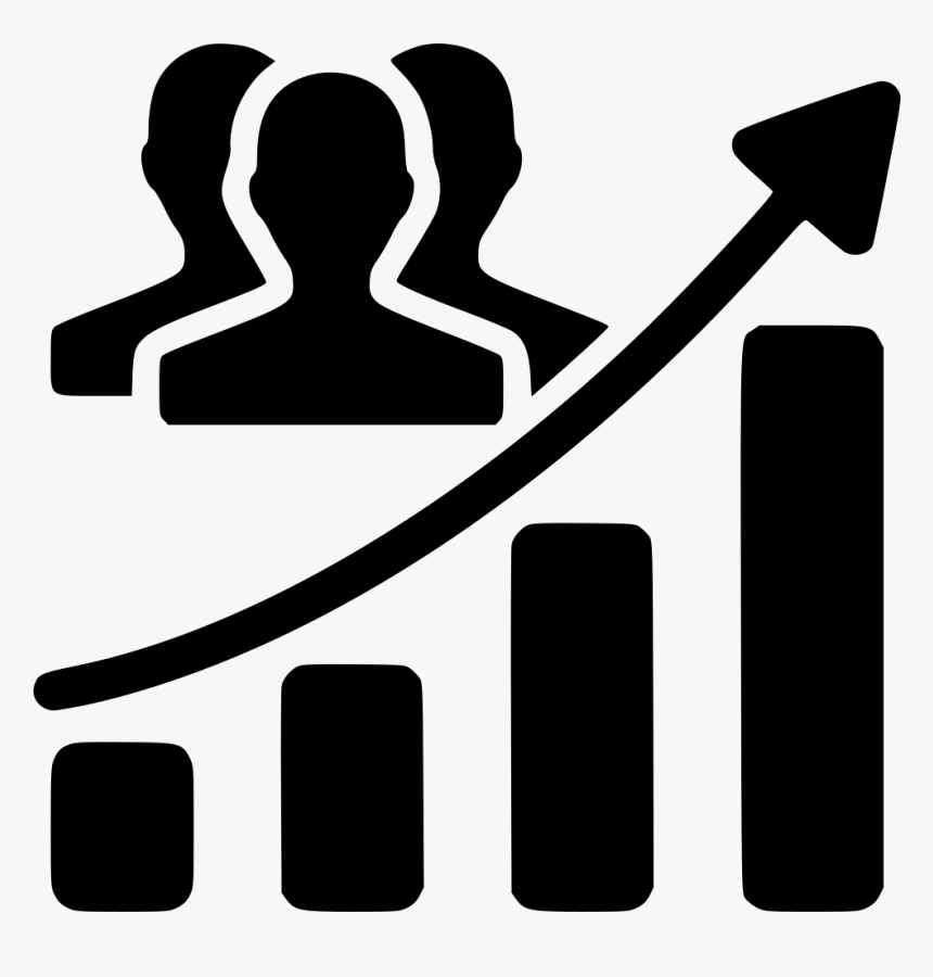 Audience Growth Chart - Audience Growth Icon, HD Png Download