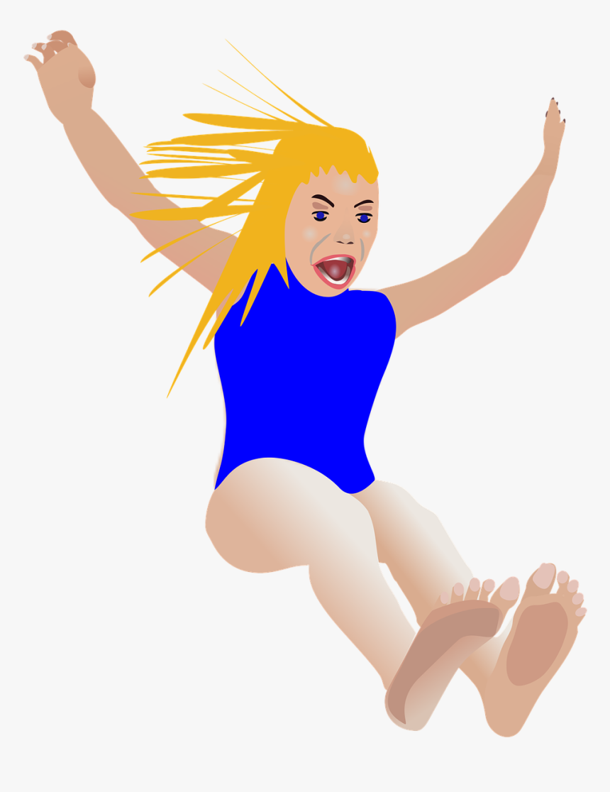 Girl, Slide, Swimming Pool, Bath, Europe, Toboggan - Person Slide Png, Transparent Png
