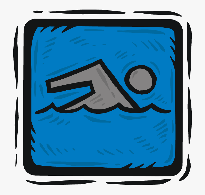 Medal Clipart Olympic Swimmer - Olympics Signs For Swimming, HD Png Download