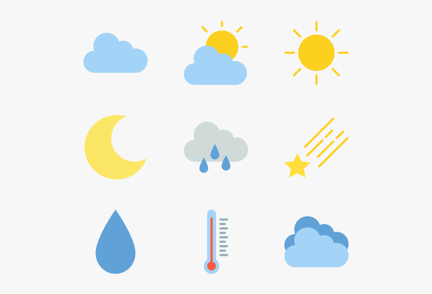 Essential Set - Cloudy Weather Icon, HD Png Download