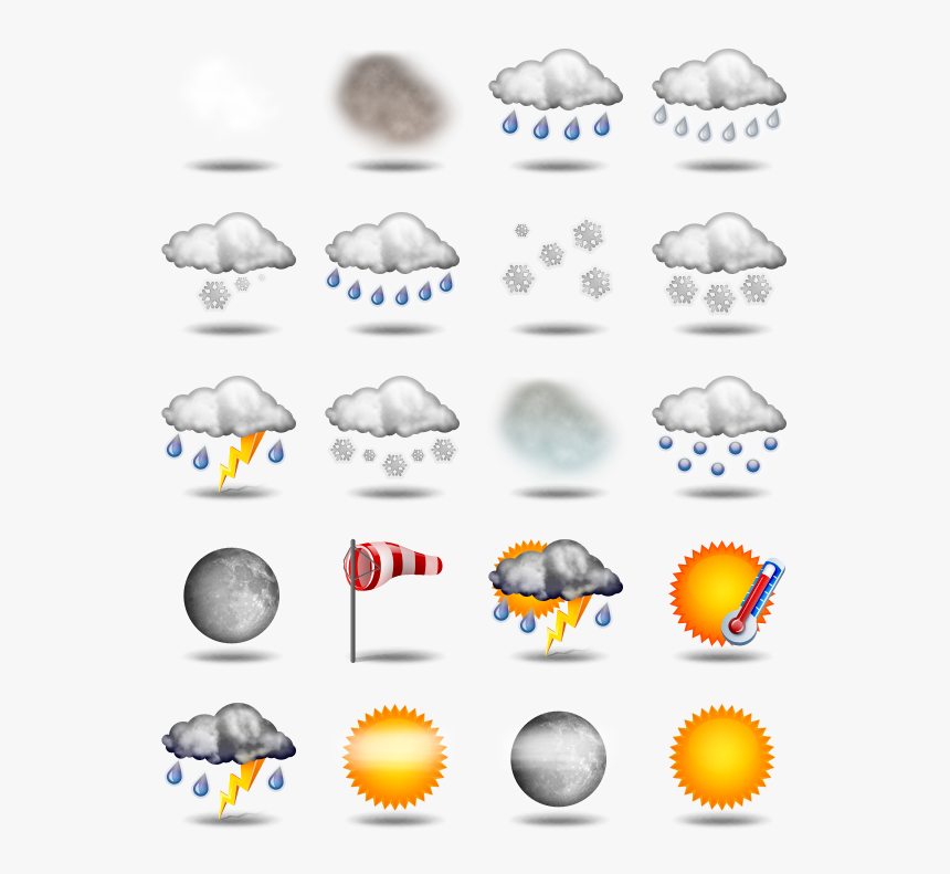 Weather Icons, HD Png Download