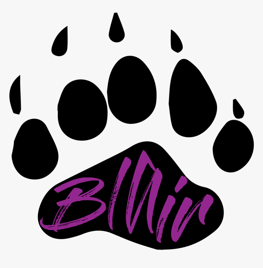 Bear Paw Print , Png Download - Running With The Bears Logo, Transparent Png