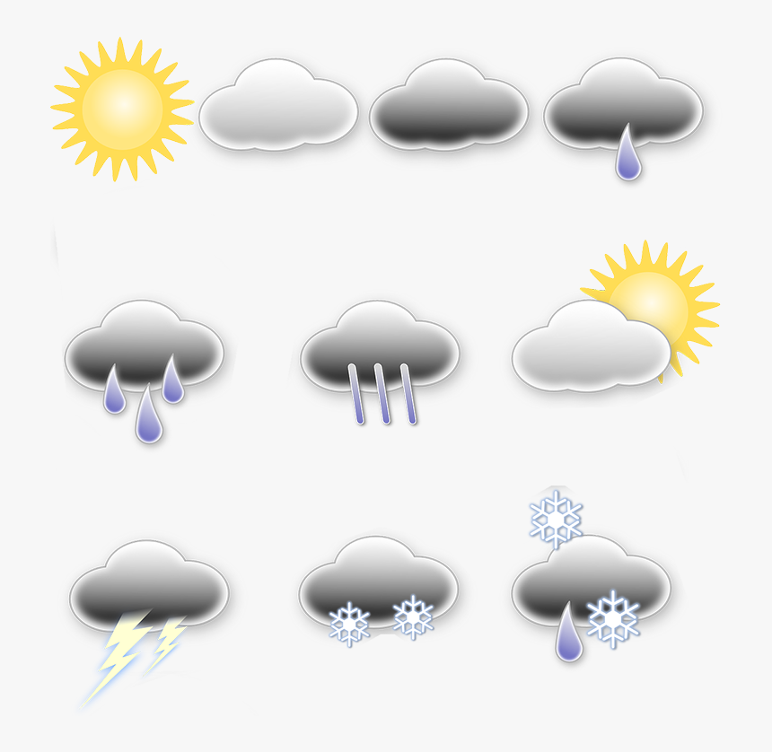 Image Of Weather Icons, HD Png Download