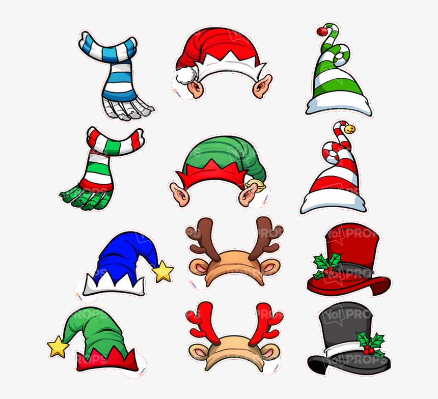 Picture - Christmas Props For Photo Booth Png, Transparent Png