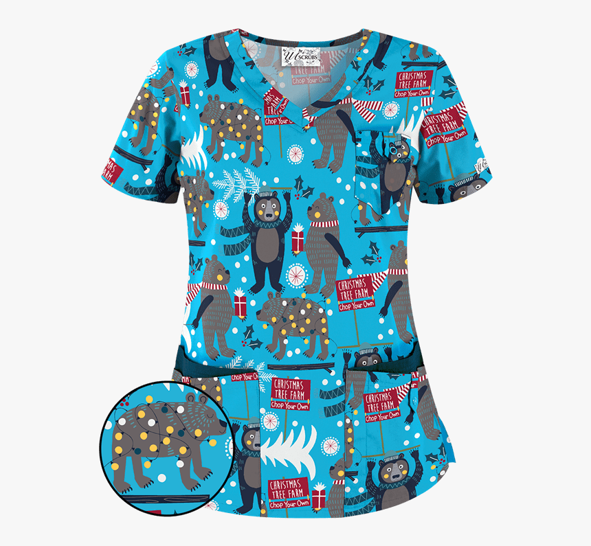 Christmas Scrubs For Nurses, HD Png Download