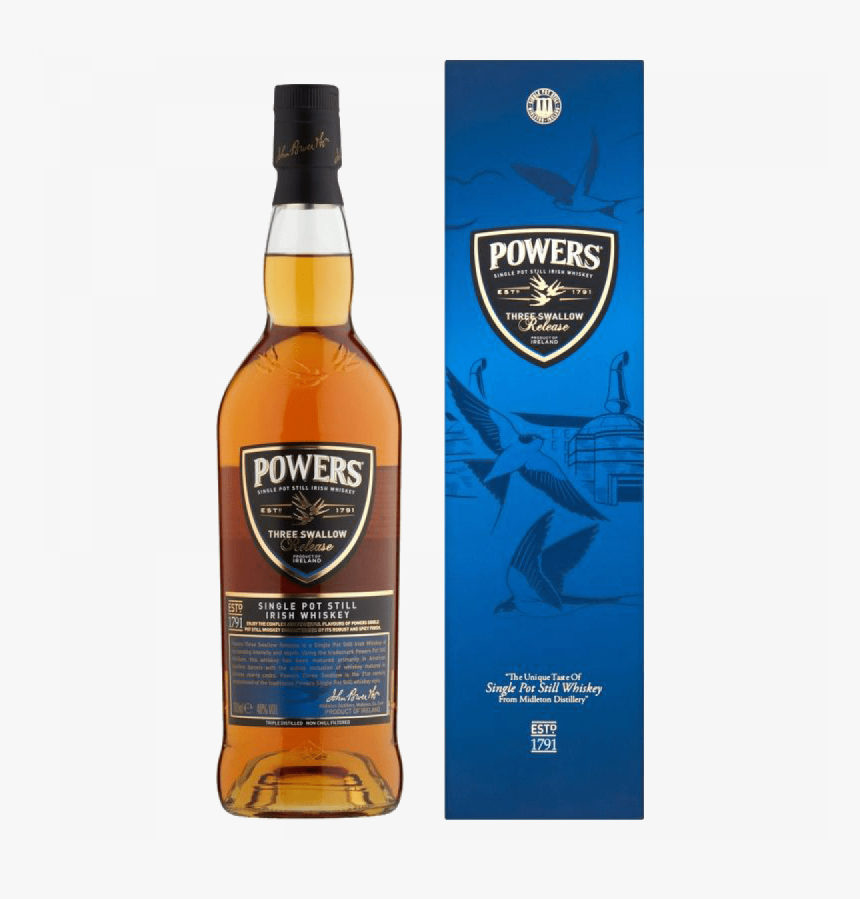 Powers Three Swallow Release Molloy - Powers Three Swallow Irish Whiskey, HD Png Download