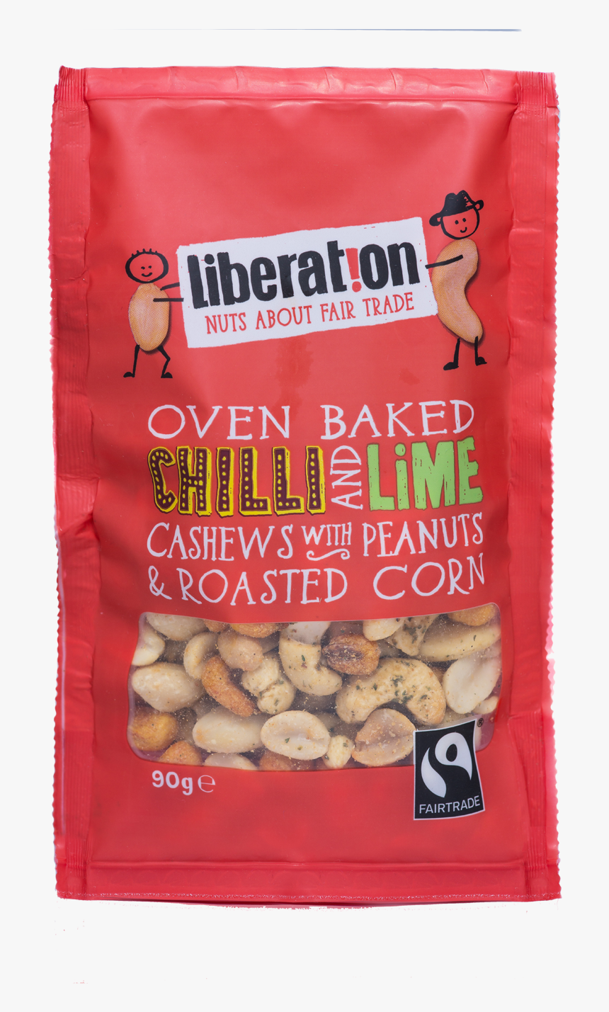 Liberation Oven Baked Chilli & Lime Cashews With Peanuts - Cashew, HD Png Download
