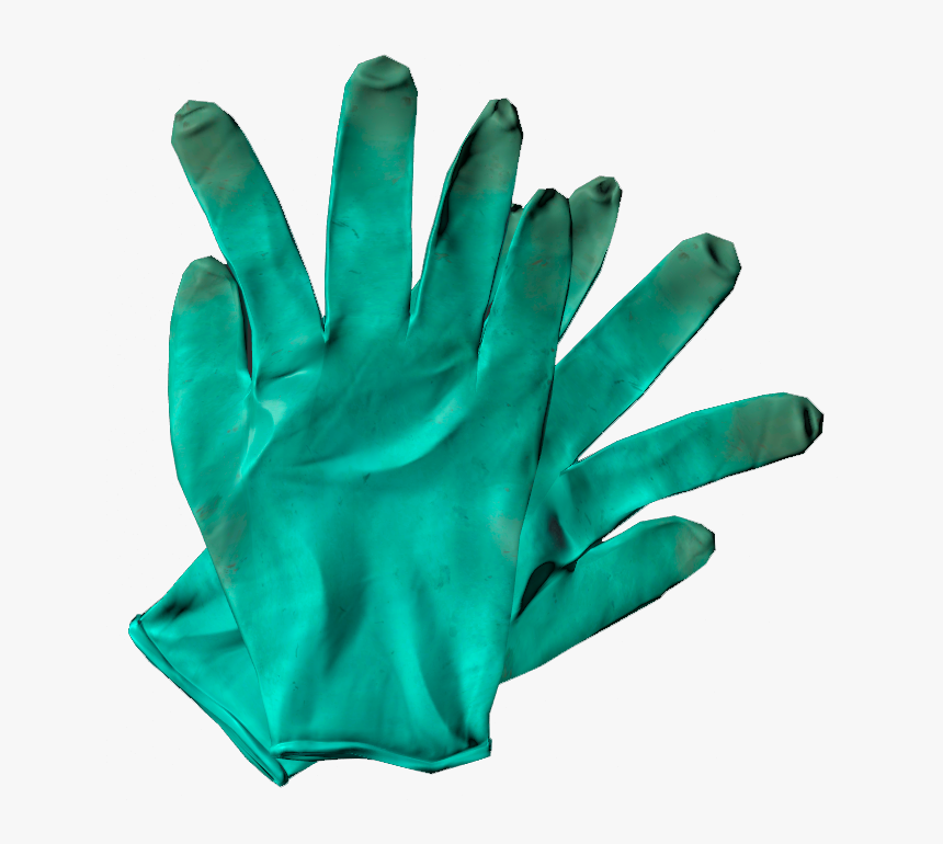 Surgical Gloves Green - Hand, HD Png Download