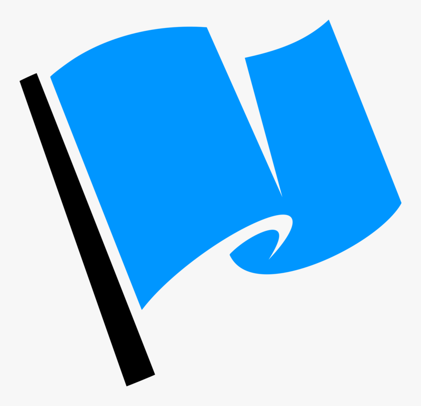 Blue,electric Blue,trademark - Flag Logo Black And White, HD Png