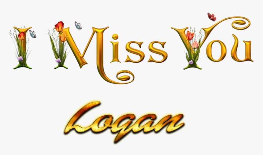 Logan Miss You Name Png - Calligraphy, Transparent Png