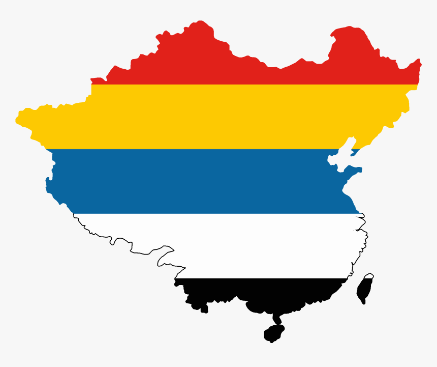 China Map Flag Png