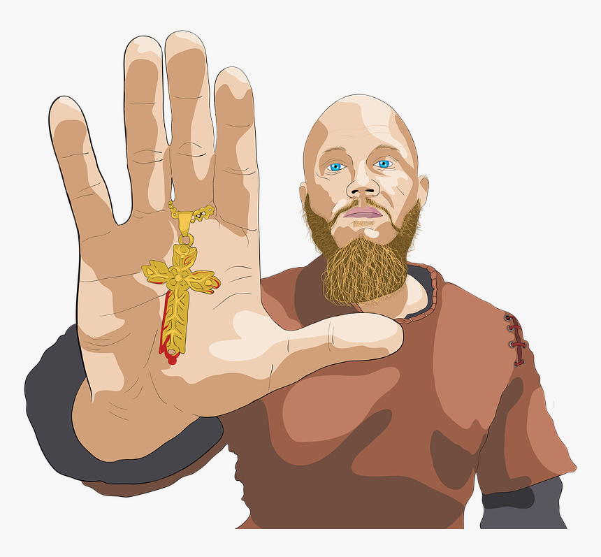 Vikings, Ragnar, Armor, Medieval, Battle, Tough, Cross - Illustration, HD Png Download
