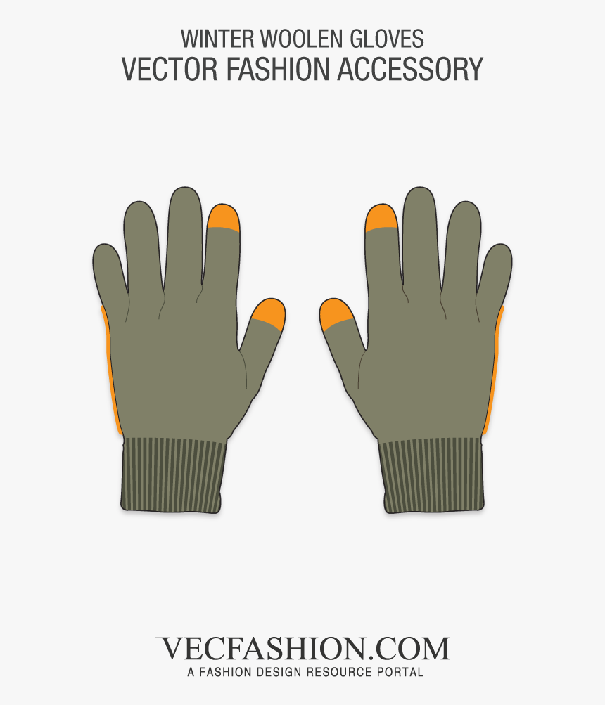 Winter Vector Glove - Love Fashion, HD Png Download