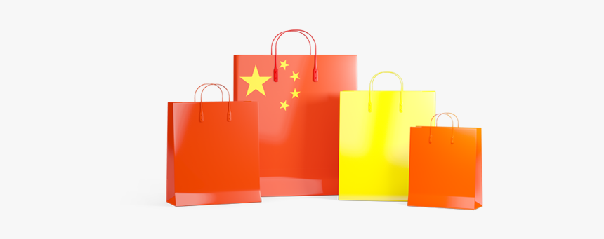 Shopping Bags With Flag - Chinese Flag Bag Png, Transparent Png