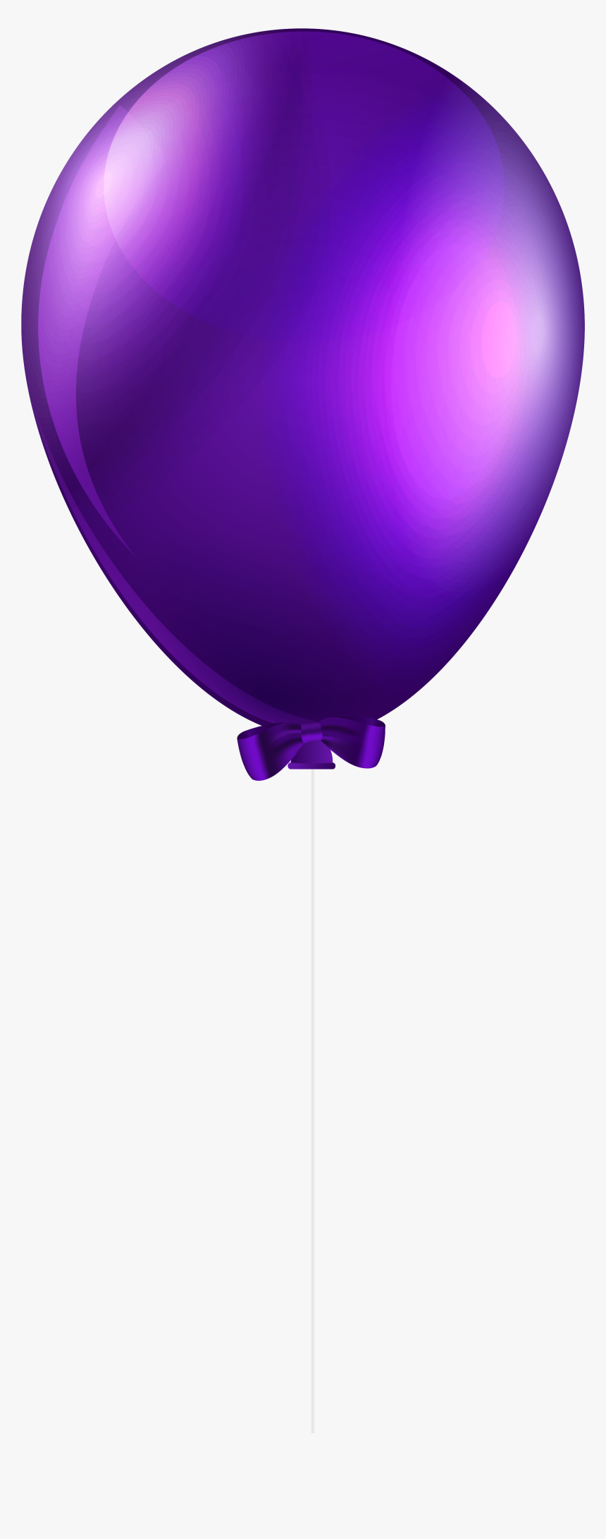 Purple Transparent Png Clip - Purple Balloon Transparent Background, Png Download