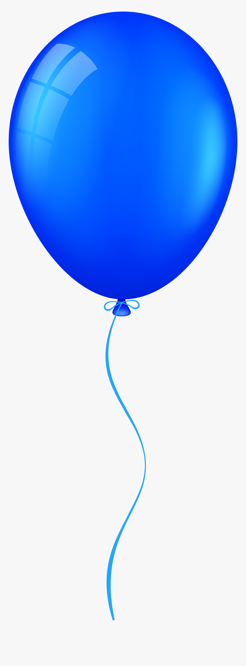 Balloon Clip Art With Transparent Background - Clip Art Blue Balloon, HD Png Download