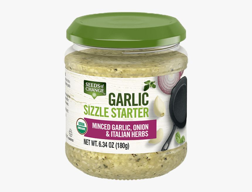 Seeds Of Change™ Sizzle Starter™ Minced Garlic, Onion - Cocktail Onion, HD Png Download