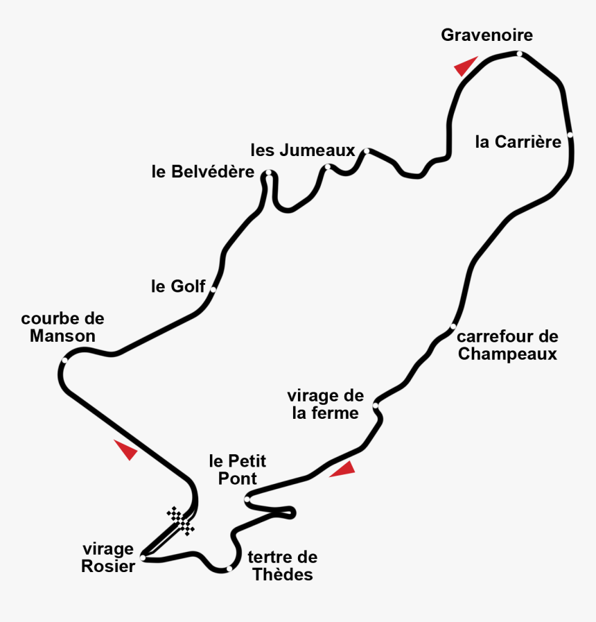 Circuit Charade 1958 1988 - Clermont Ferrand Race Circuit, HD Png Download