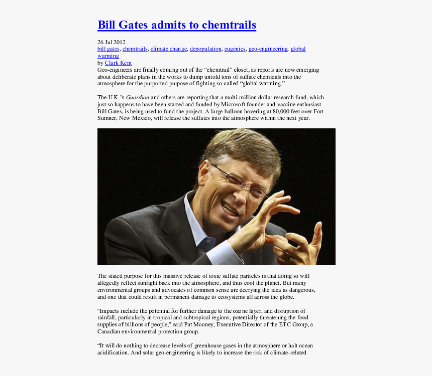 Bill Gates, HD Png Download
