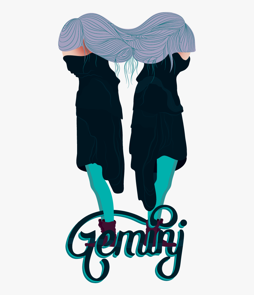 Gemini Twins ~ - Illustration, HD Png Download