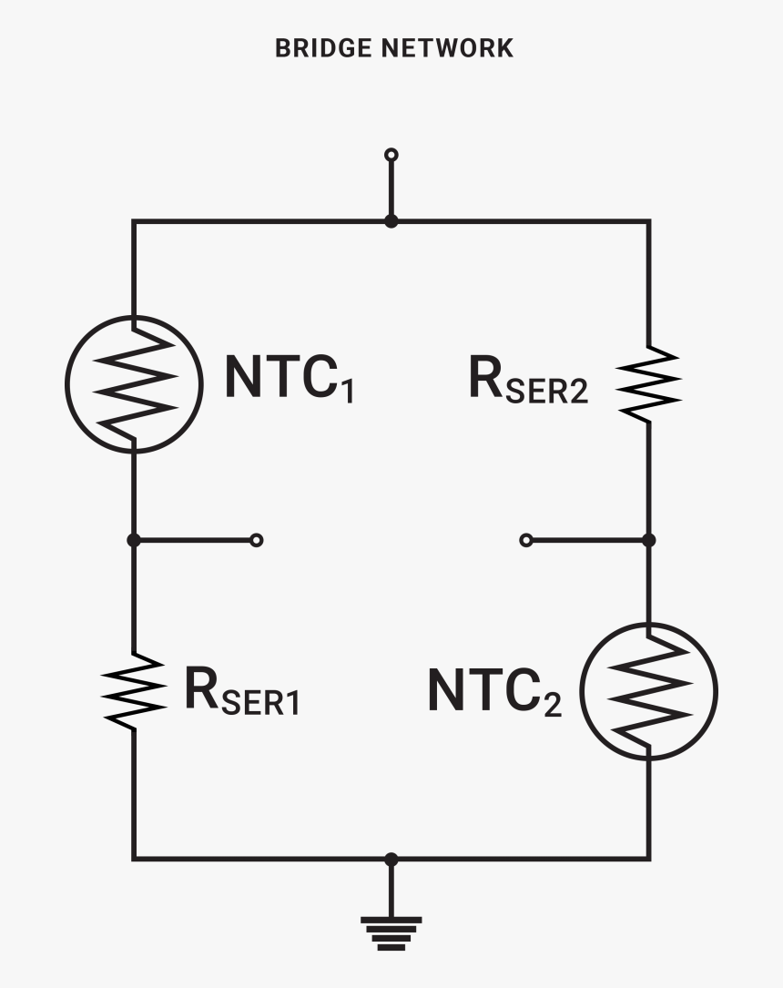 Temperature Sensor Schematic - Temperature Compensation Circuit, HD Png Download
