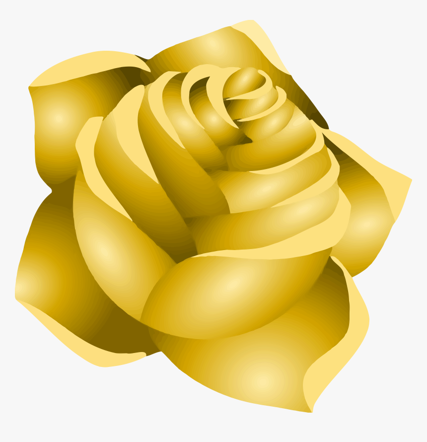 Rose 22 Clip Arts - Yellow Rose Colored Drawing, HD Png Download
