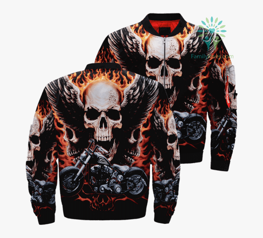Motorcycle Ghost Rider Skull Over Print Jacket %tag - Skull Paint With Diamonds, HD Png Download