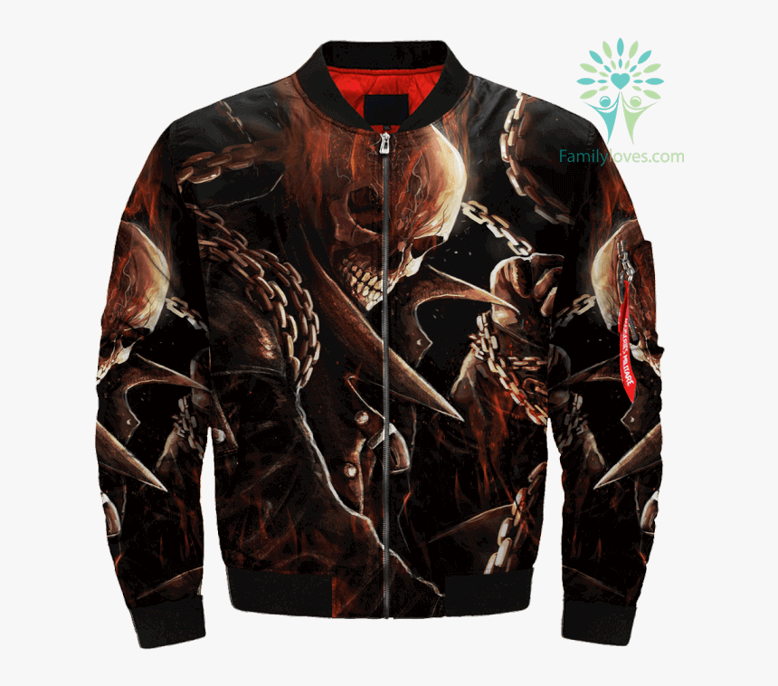 Ghost Rider Over Print Jacket %tag Familyloves - Jacket, HD Png Download